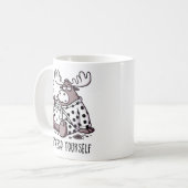 Moose Drink Kaffee in einem Polka Dot Robe Kaffeetasse (Vorderseite Links)