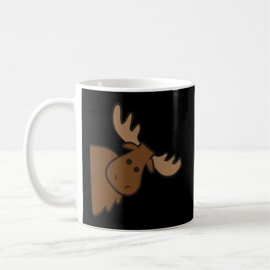 Moose Elk Deer Alaska Moose Kaffeetasse (Links)