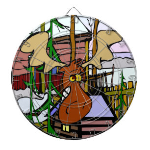 Moose Face Darts Dartscheibe