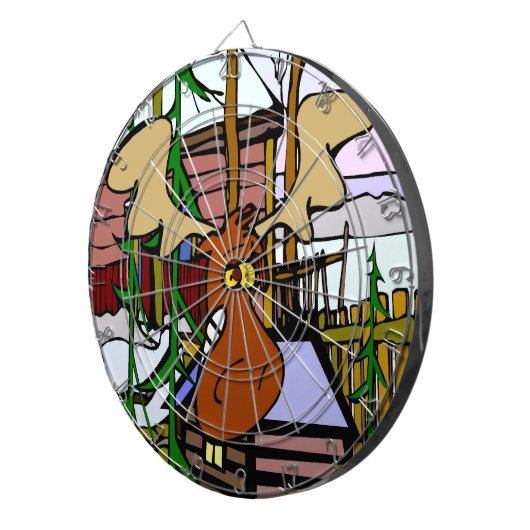 Moose Face Darts Dartscheibe (Vorderseite rechts)