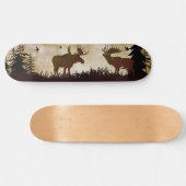 Moose Forest Wildlife Scene Skateboard (Horizontal)