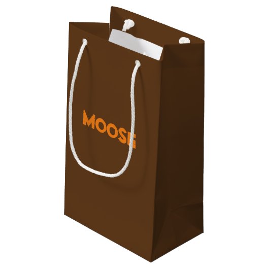 Moose-Geschenktasche Kleine Geschenktüte (Rückseite Schrägansicht)