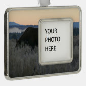 Moose Grazing at Sunrise at Grand Teton Rahmen-Ornament Silber (Rechts)