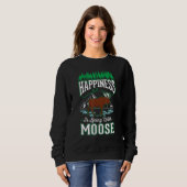Moose Happiness Scandinavia Moose Antler Sweatshirt (Vorne ganz)