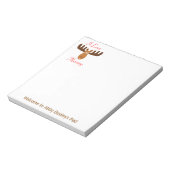 Moose Head_I Liebe Lucy_personalisiert Notizblock (Rotiert)