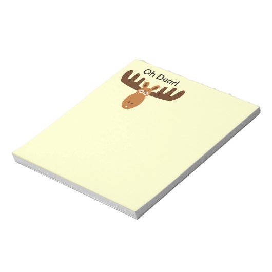 Moose Head_Oh Lieber! Benutzerdefinierte Dinge zu  Notizblock (Rotiert)