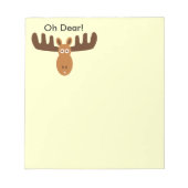 Moose Head_Oh Lieber! Benutzerdefinierte Dinge zu  Notizblock (Vorderseite)