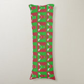 Moose Head Pop Art Body Kissen (Vorderseite Vertikal)