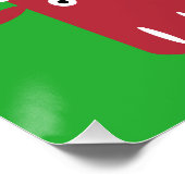Moose Head Pop Art Poster (Ecke)