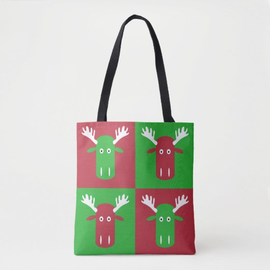 Moose Head Pop Art Taschen (Vorderseite)