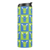 Moose Head Pop Art tumbler Thermosbecher (Nach links gedreht)