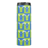 Moose Head Pop Art tumbler Thermosbecher (Rückseite)