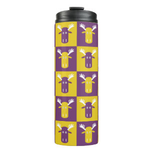 Moose Head Pop Art tumbler Thermosbecher