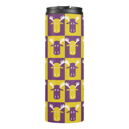 Moose Head Pop Art tumbler Thermosbecher (Rückseite)
