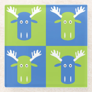 Moose Head Pop Art Untersetzer