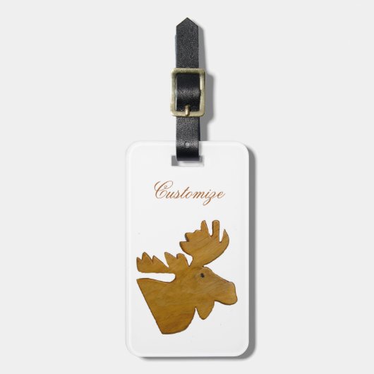 Moose Head Thunder_Cove Gepäckanhänger (Vorderseite vertikal)
