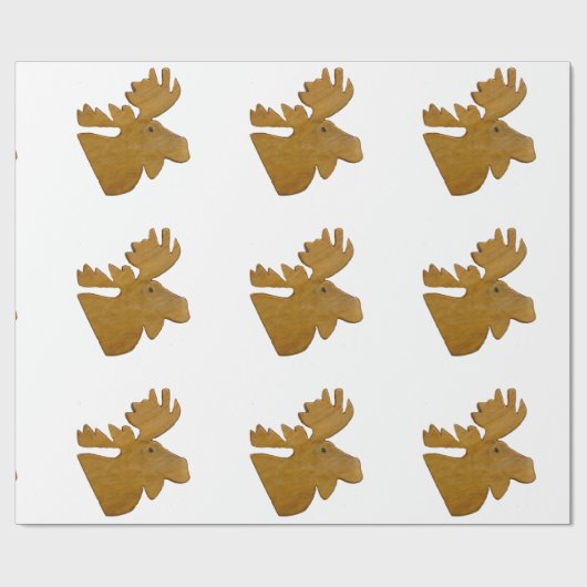 Moose Head Thunder_Cove Geschenkpapier (Flach)