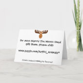 Moose Head_We Herd Die große Nachricht. Herzlichen Karte (Rückseite)