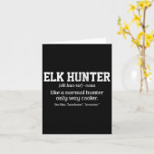 Moose Hunter Gift Funny Definition Elchenjagd Karte (Gelbe Blume)