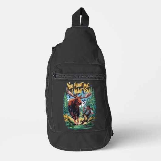 Moose Hunting Crossbody Bag (Vorderseite)
