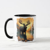 Moose im Herbst Reflektion des Sees Tasse (Links)