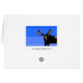 Moose im Winter - Original Wildlife Art (Rückseite Horizontal)