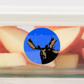 Moose im Winter - Original Wildlife Art Etiketten (Befestigt)