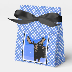 Moose im Winter - Original Wildlife Art Geschenkschachtel