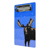Moose im Winter - Original Wildlife Art Mini Klemmbrett (Gewinkelt2)