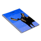 Moose im Winter - Original Wildlife Art Notizblock (Rechte Seite)