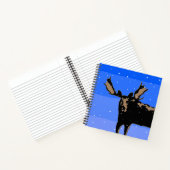 Moose im Winter - Original Wildlife Art Notizblock (Innenseite)