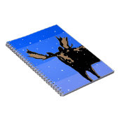 Moose im Winter - Original Wildlife Art Notizblock (Rechte Seite)