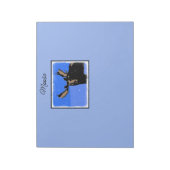 Moose im Winter - Original Wildlife Art Notizblock (Rotiert)