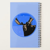 Moose im Winter - Original Wildlife Art Planer (Rückseite)