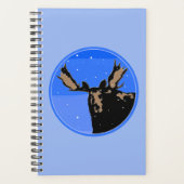 Moose im Winter - Original Wildlife Art Planer (Vorderseite)
