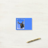Moose im Winter - Original Wildlife Art Post-it Klebezettel (Auf Schreibtisch)