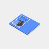Moose im Winter - Original Wildlife Art Post-it Klebezettel (angewinkelt)