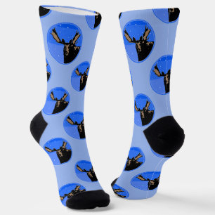 Moose im Winter - Original Wildlife Art Socken