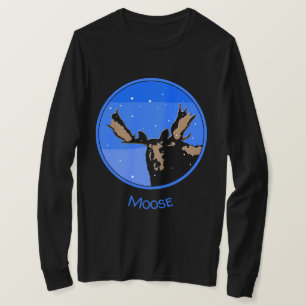 Moose im Winter - Original Wildlife Art T-Shirt