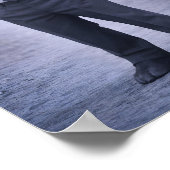 Moose in Classic Suspenders – Silent Forest Portra Poster (Ecke)