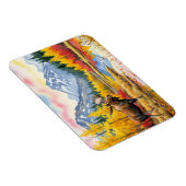 Moose in Denali National Park Alaska Vintage Magnet (Rechte Seite)