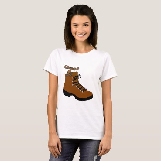 MOOSE IN EINEM BOOT T-Shirt (Vorne ganz)