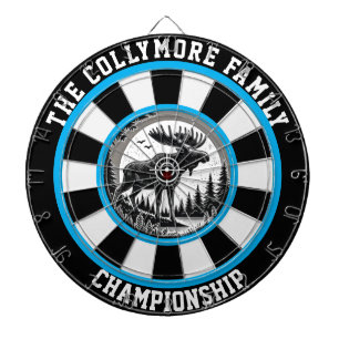 Moose in Forest Target Design Dartscheibe