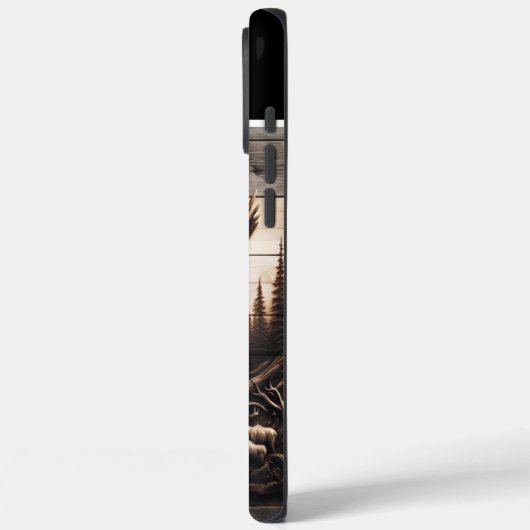 Moose in Wald Case-Mate iPhone Hülle (Rückseite / Links)