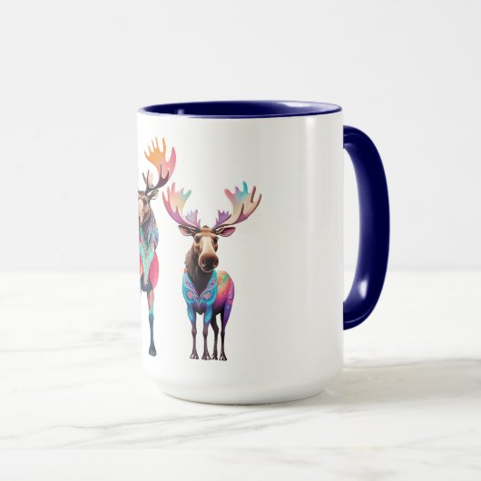 Moose is Waiting to Join a Herd Tasse (VorderseiteRechts)