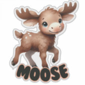 MOOSE - KINDERZIMMER STICKER (Vorderseite)