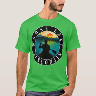Moose Lake Wisconsin Canoeing 2 T-Shirt