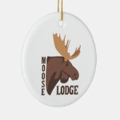 Moose Lodge Keramik Ornament (Rechts)