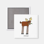 Moose Magnet (Vorderseite/Rückseite)