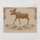 Moose Maine Postkarte (Vorderseite)